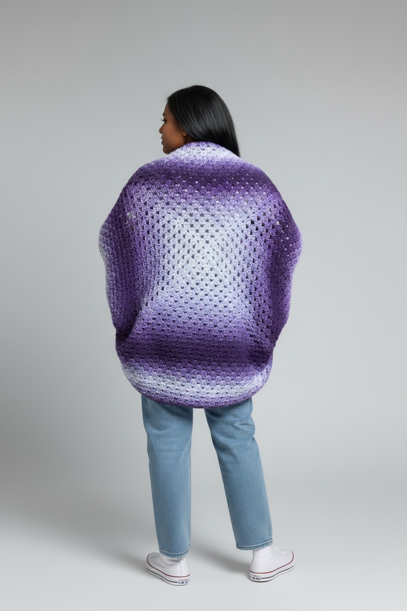 Cocoon Comfort Crochet Cardigan | Handmade