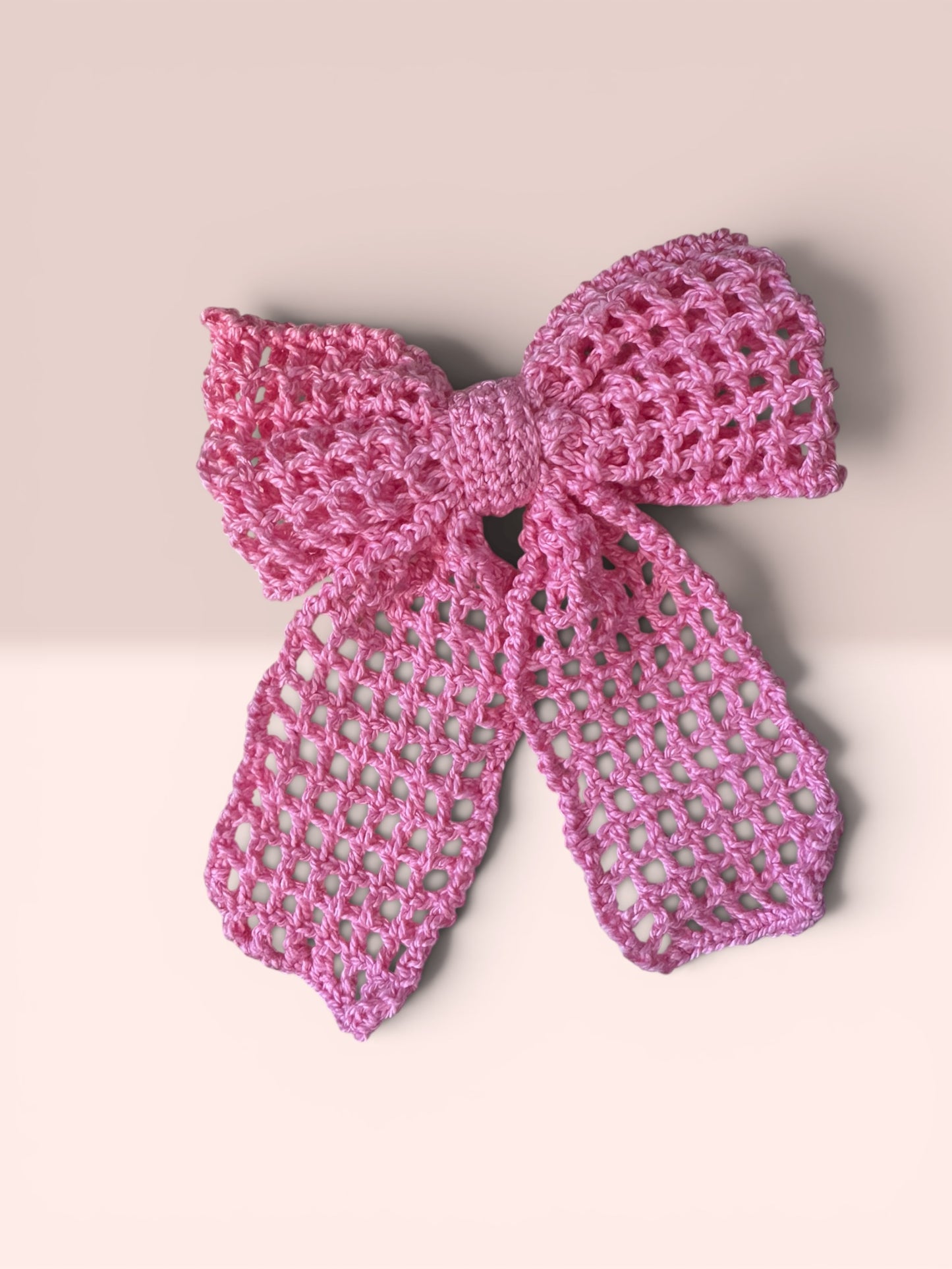 Handmade Crochet Statement Bow | Vintage-Inspired Hair Accessory