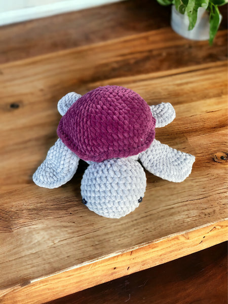 Sea Turtle Plushy | Medium| Violet| Purple | Orchid|Handmade | Crochet