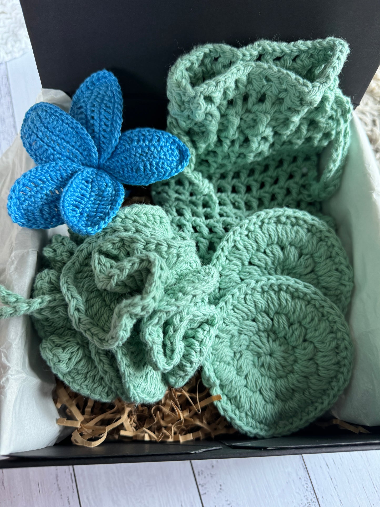 Crochet Spa Set| Sage Green |Handmade