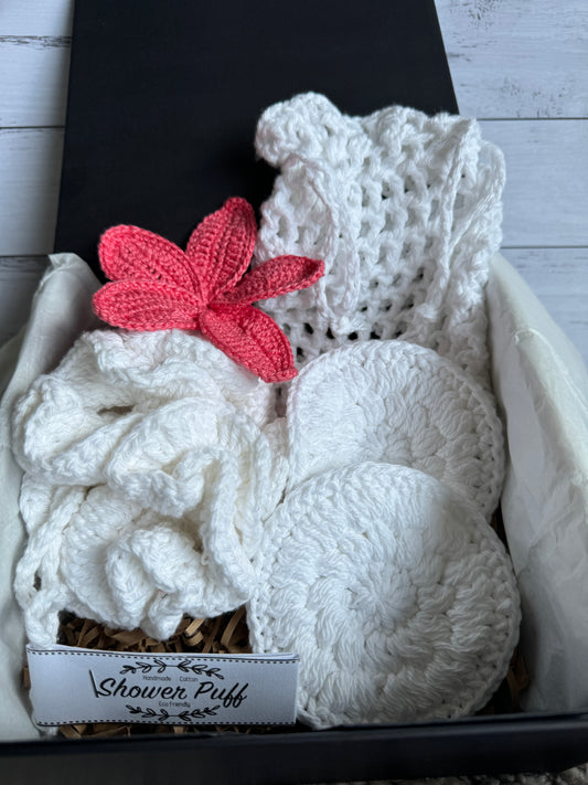 Crochet Spa Set | White |Handmade