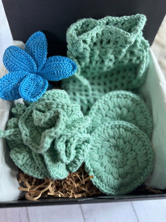Crochet Spa Set| Sage Green |Handmade