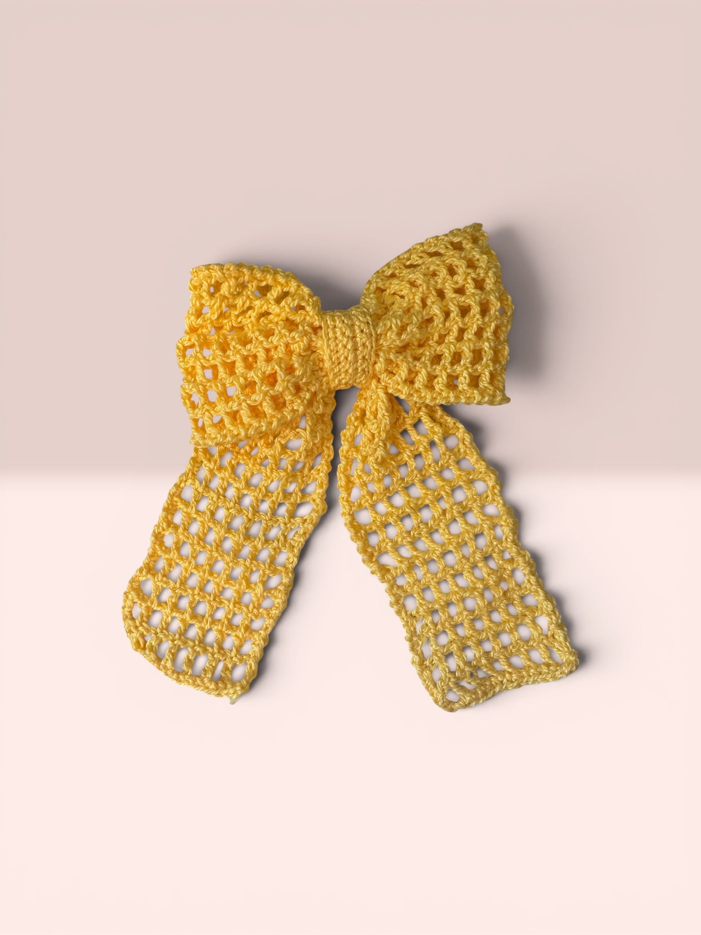 Handmade Crochet Statement Bow | Vintage-Inspired Hair Accessory