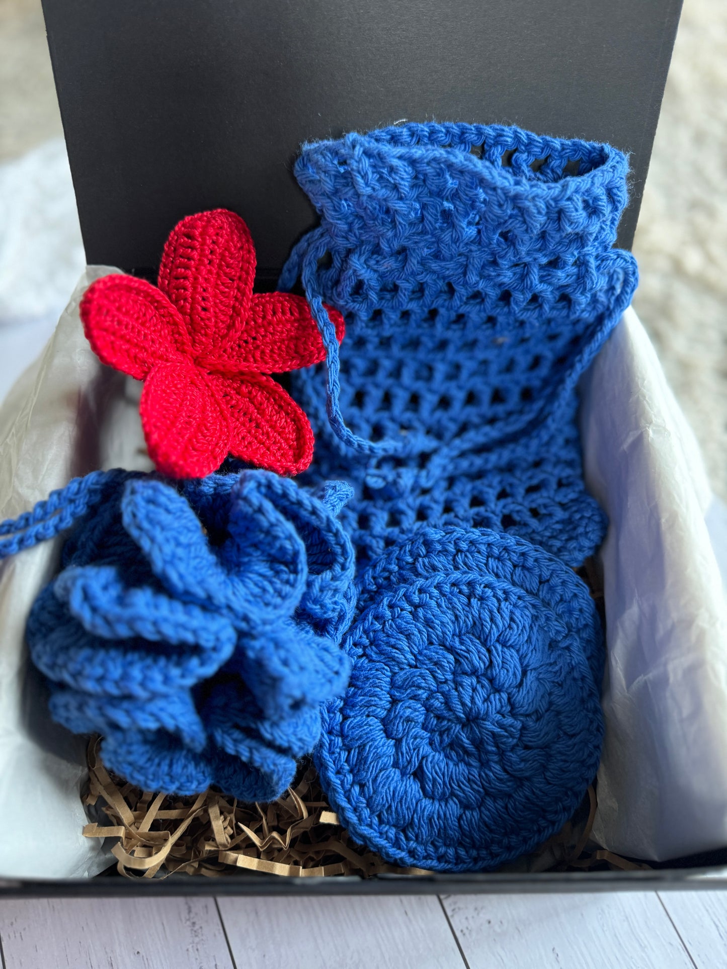 Crochet Spa Set|Blue| Handmade