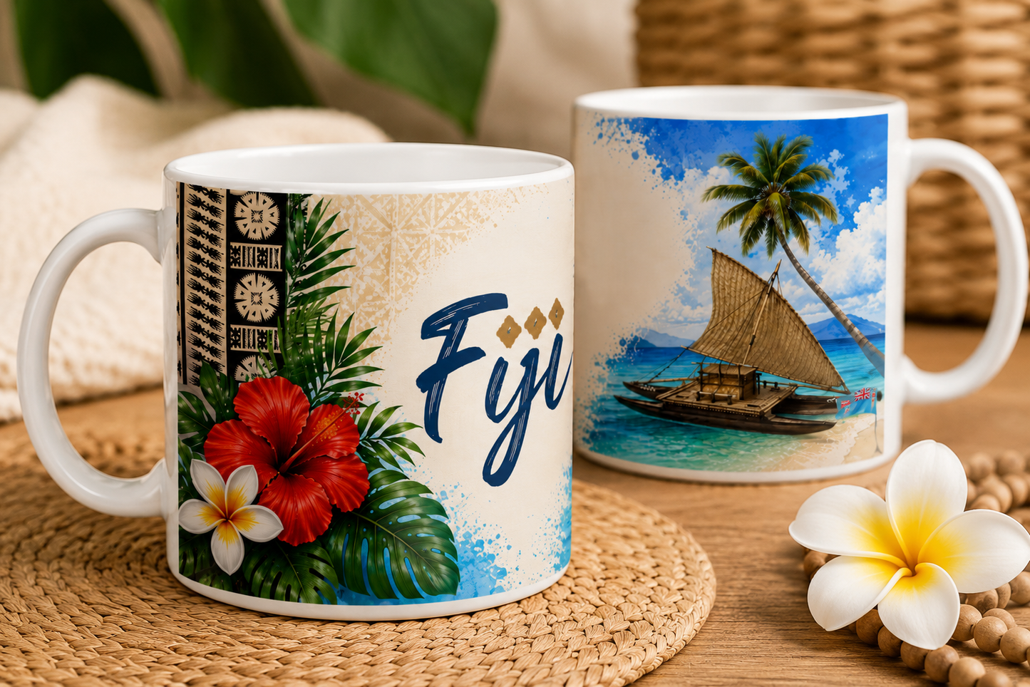 Fiji Themed Designed Ceramic Mugs