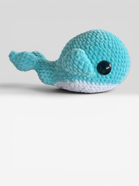 Handmade Crochet Papa Whale Plushie | Soft Ocean-Themed Gift