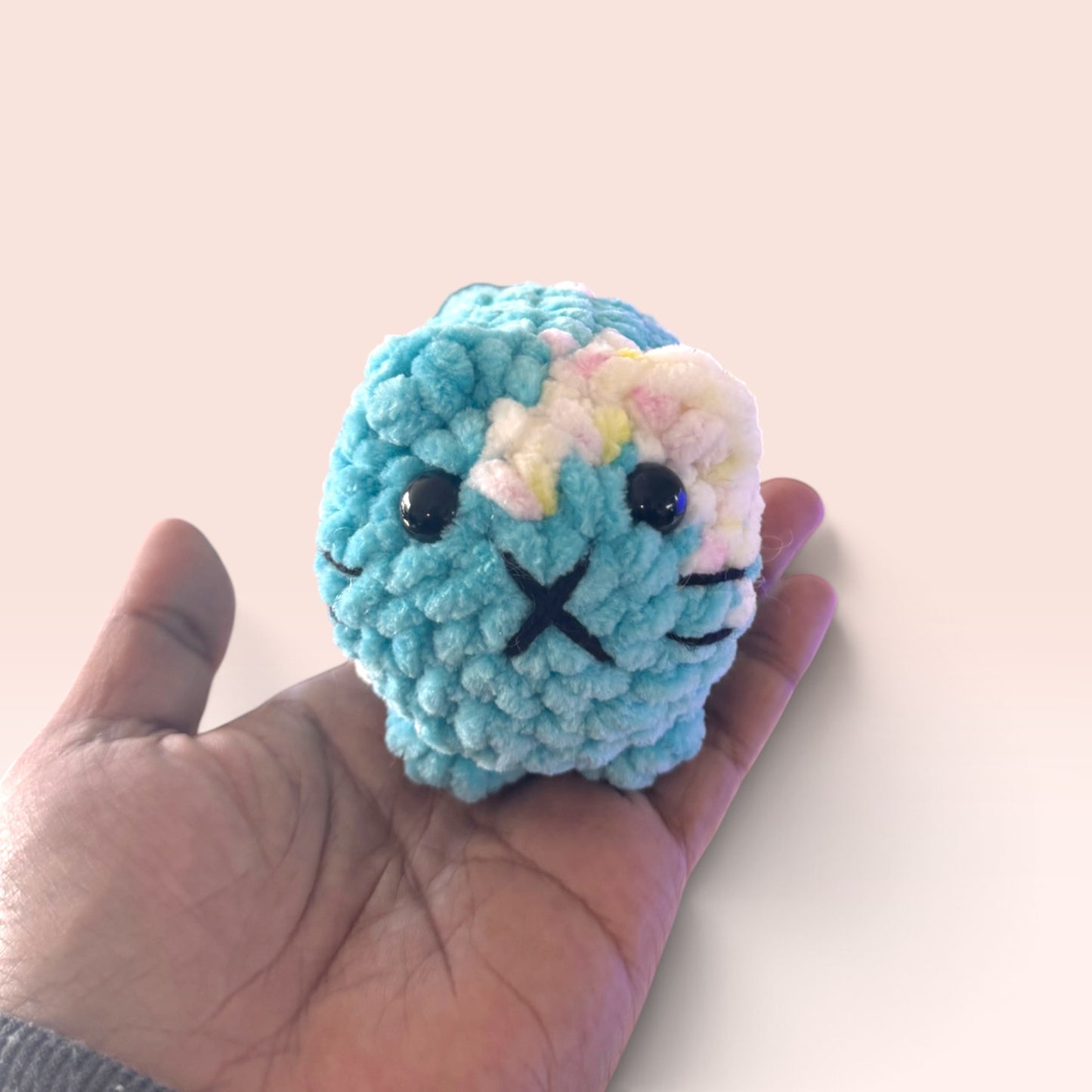 Crochet Mini Loaf Cat Plushie|Handmade Cat Toy