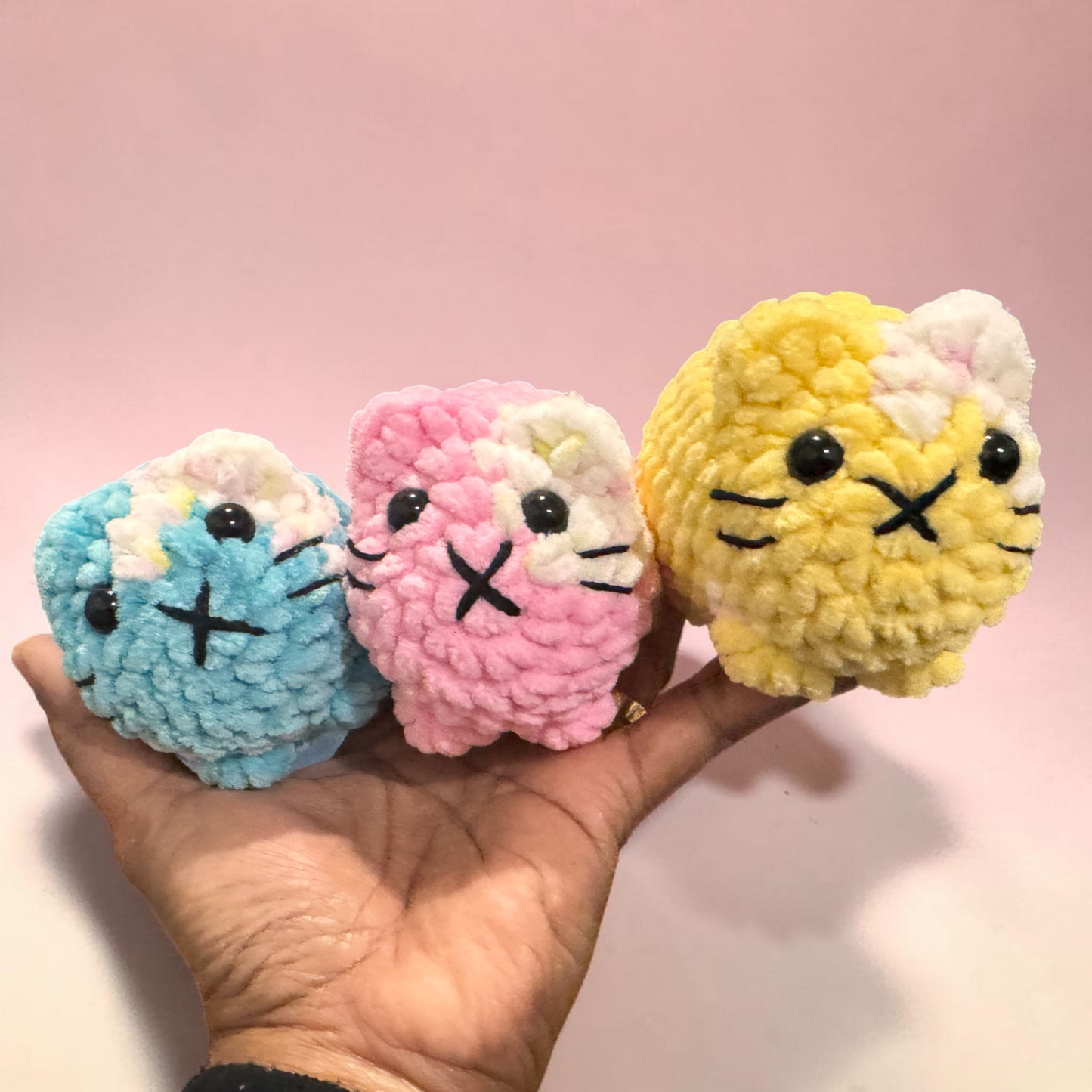 Crochet Mini Loaf Cat Plushie|Handmade Cat Toy