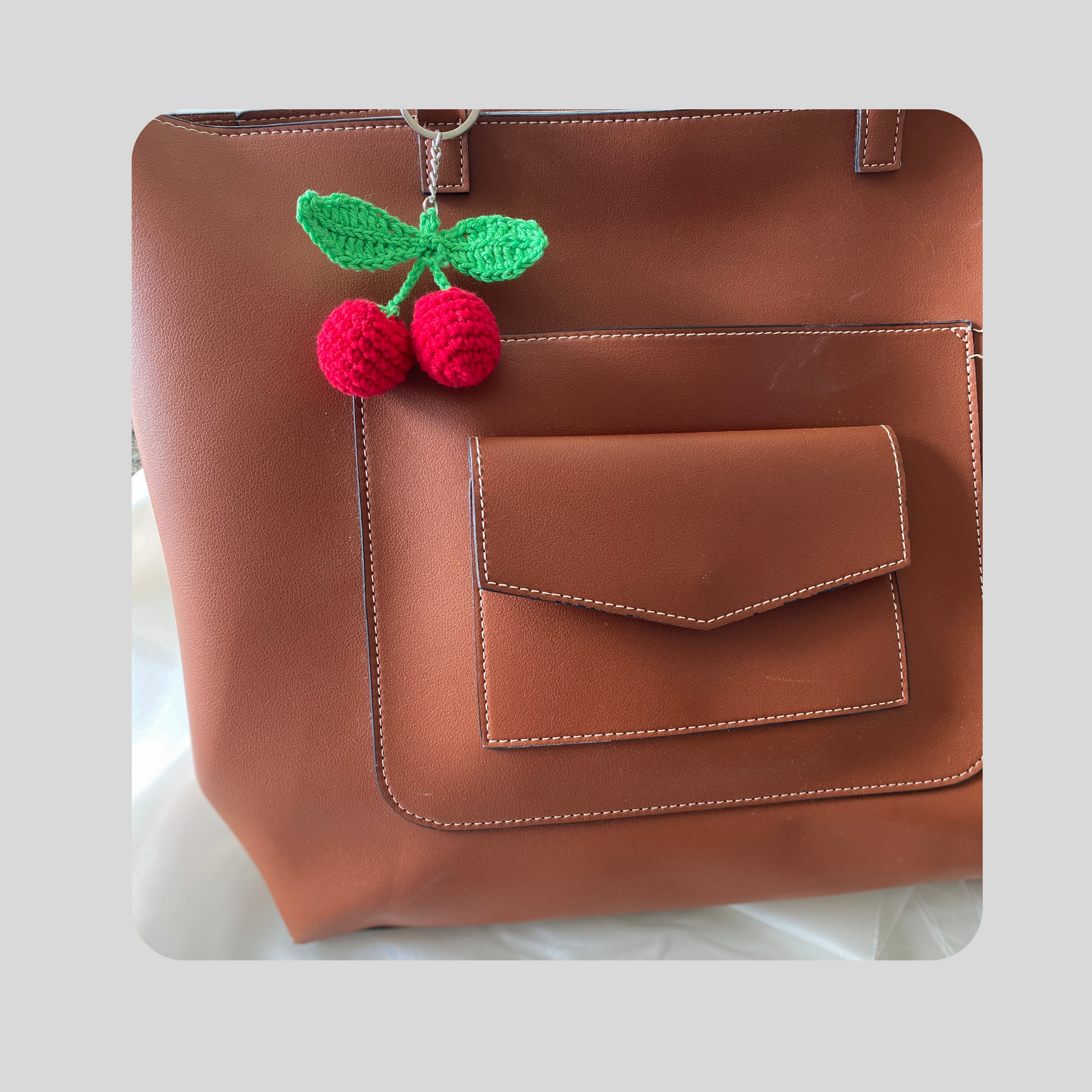Red Cherry Bag Charm