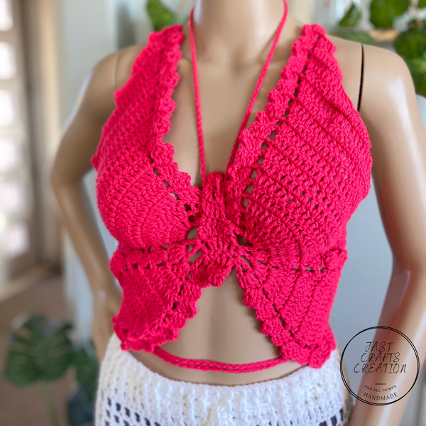 Crochet Butterfly Summer Top