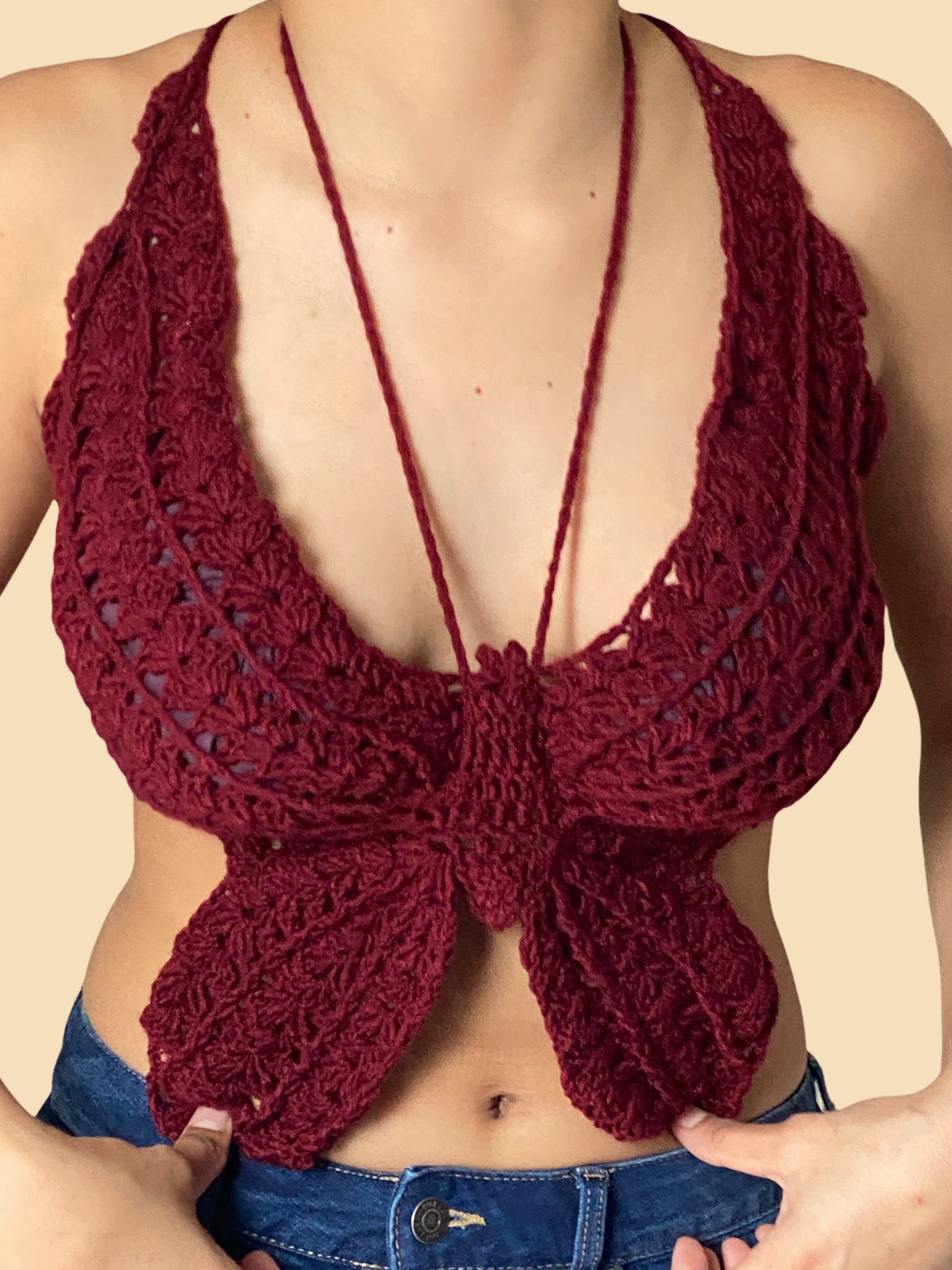Crochet Shelly Butterfly Top