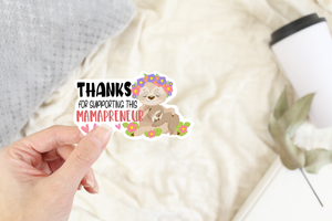 Stickers | Business decals | Sticker Sheet | Rainbow Theme | Thank for Supporting this Mamaprenuer