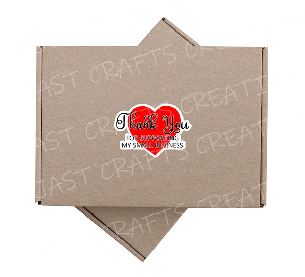 Stickers | Business decals | Sticker Sheet | Heart Theme | Thank you for Supporting my Small Business