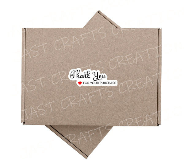 Stickers | Business decals | Sticker Sheet | Heart Theme | Thank you for your purchase