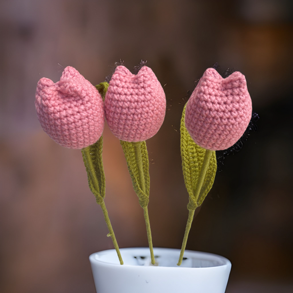 Crochet Tulip Flower Stems