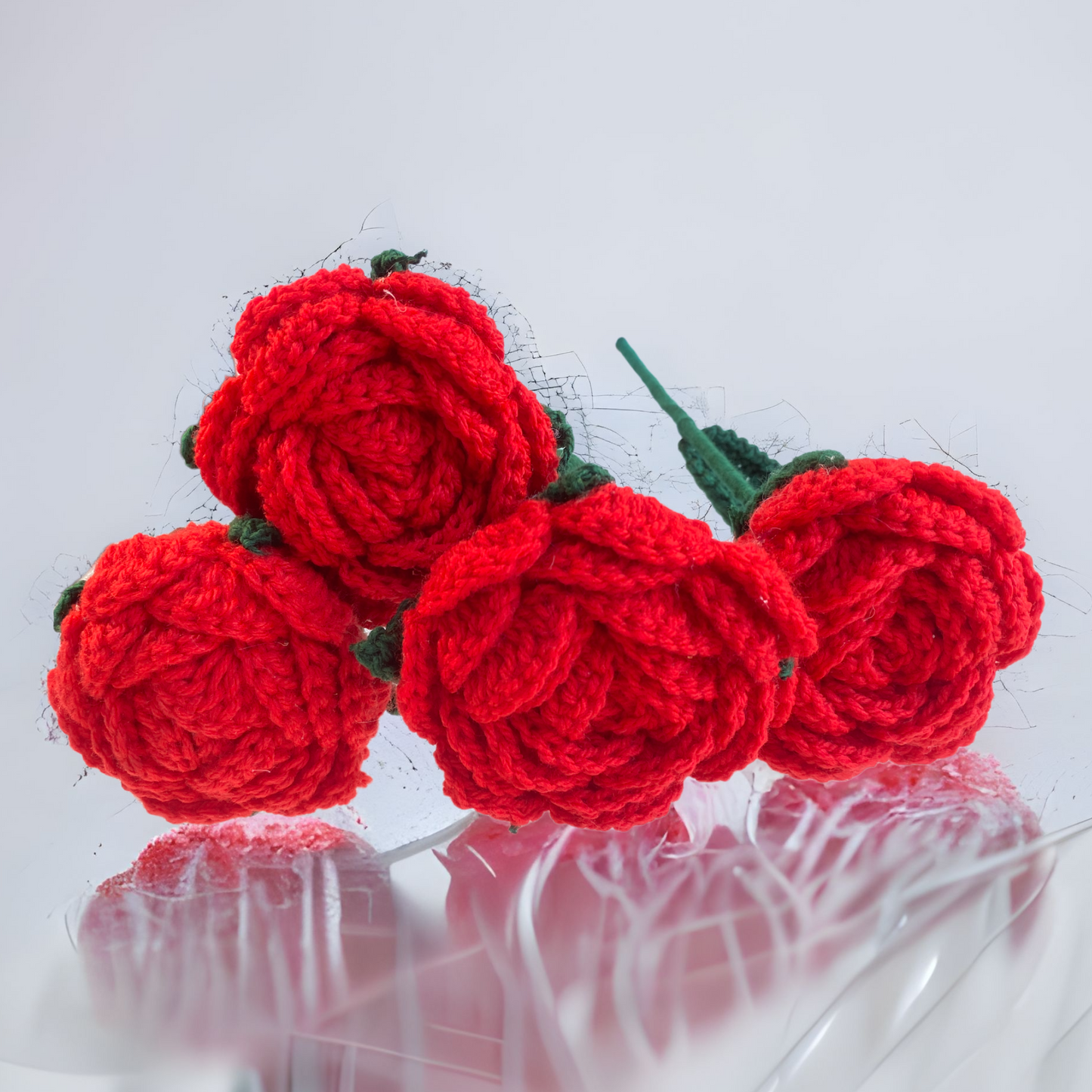 Crochet Rose Stem | Bouquet