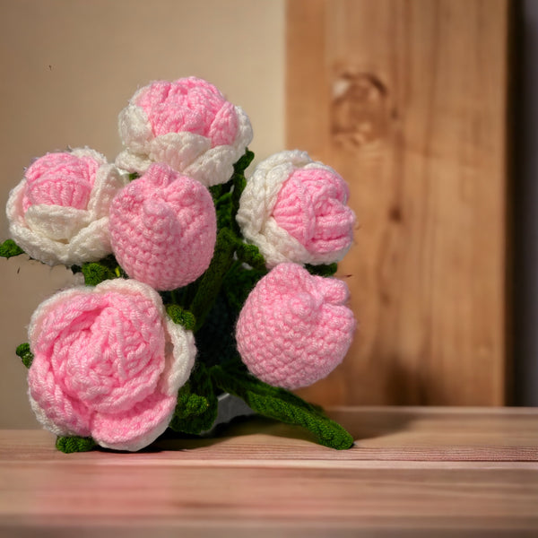 Crochet Mixed Flower Boutique - Pink and White Theme