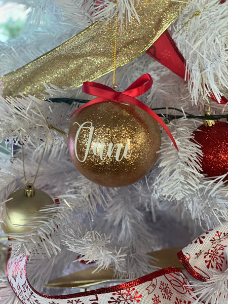 Personalised Bauble Christmas Tree Ornaments