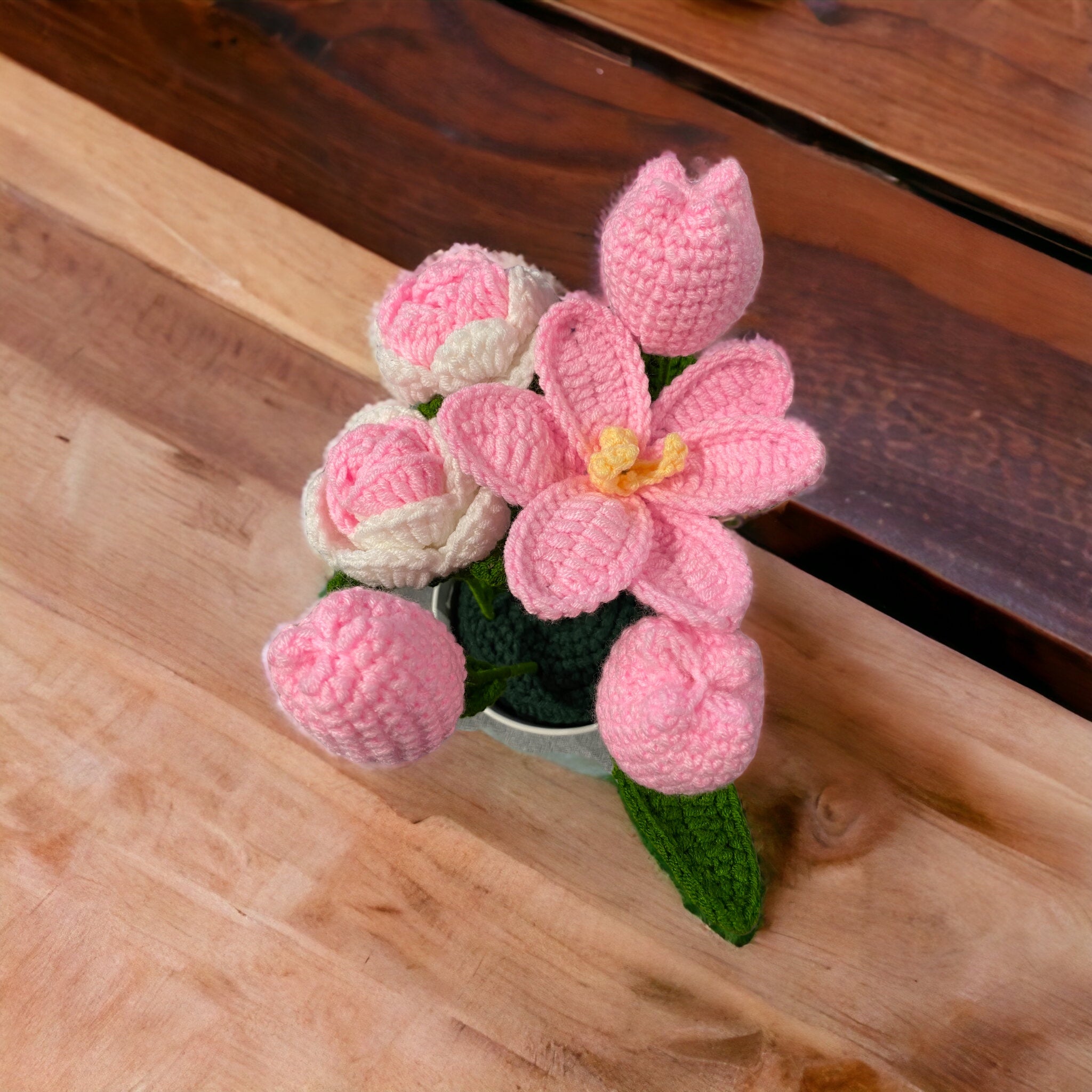 Crochet Mixed Flower Boutique - Pink and White Theme