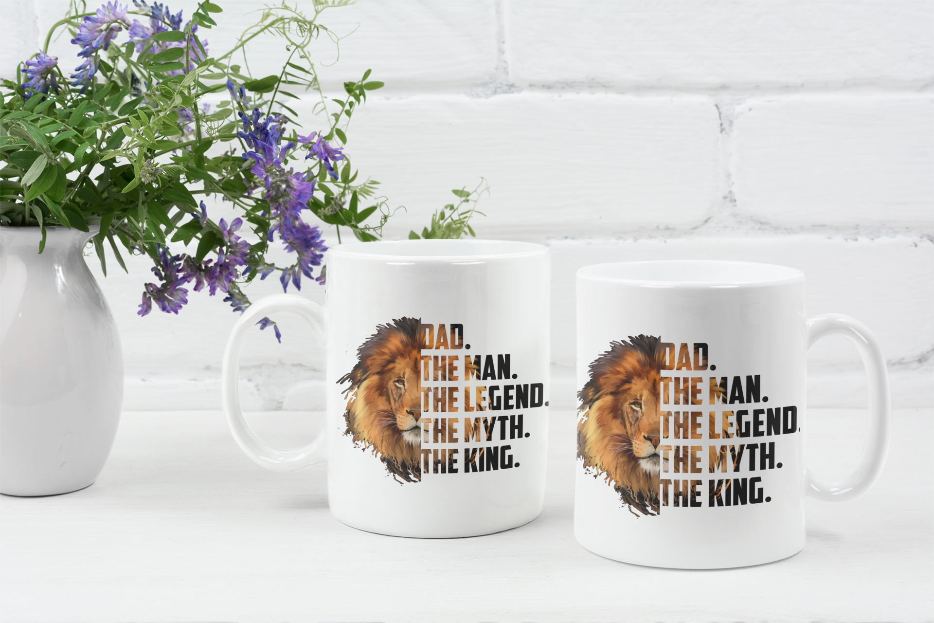 Dad The Man, The Legend, The Myth, The Kind Fathers Day Gift  - Sublimation Mug