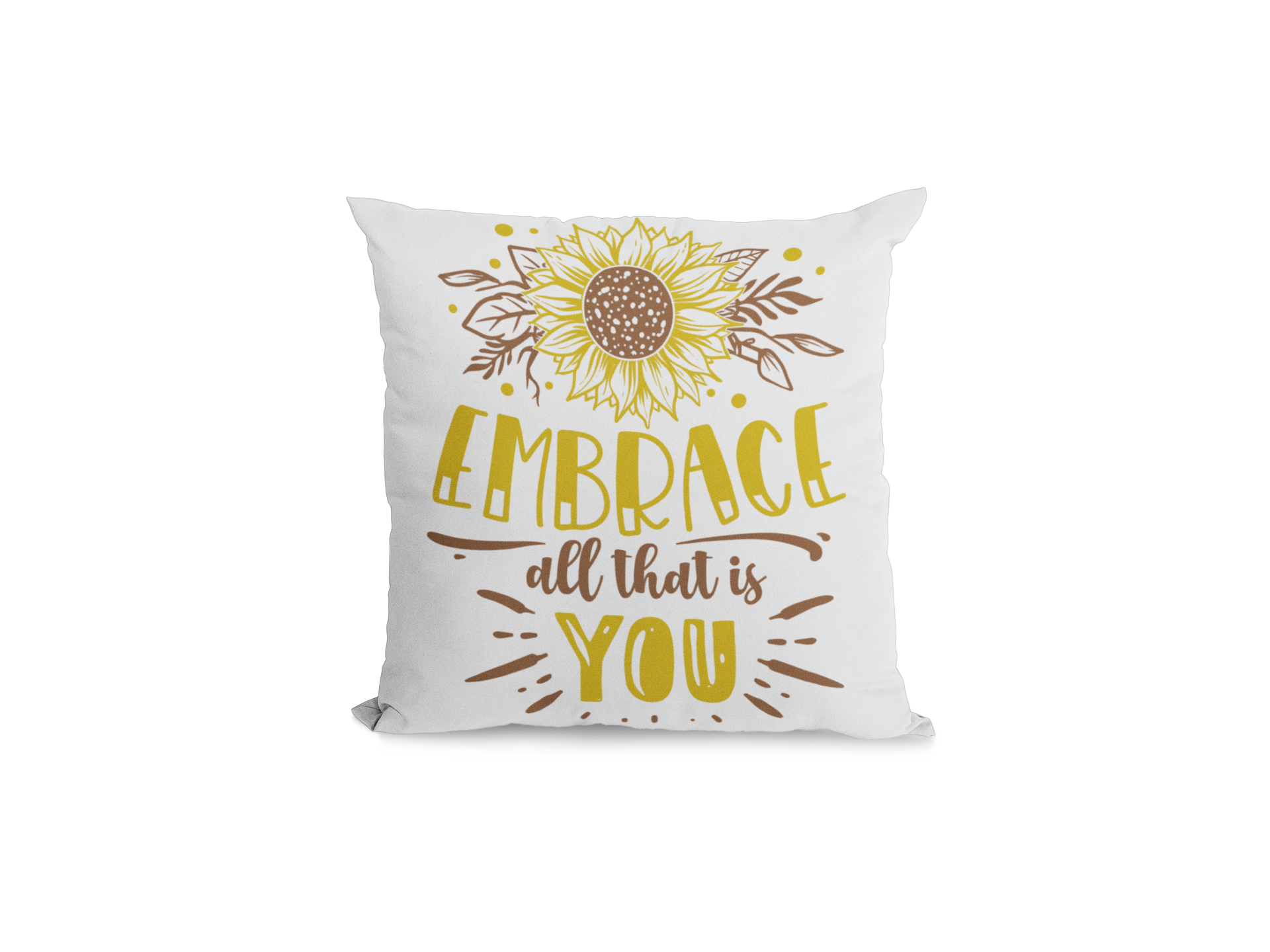 Motivational Quotes "Embrace All that is You" Satin Cushion Covers