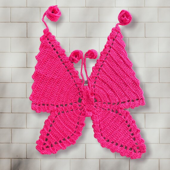 Crochet Butterfly Summer Top